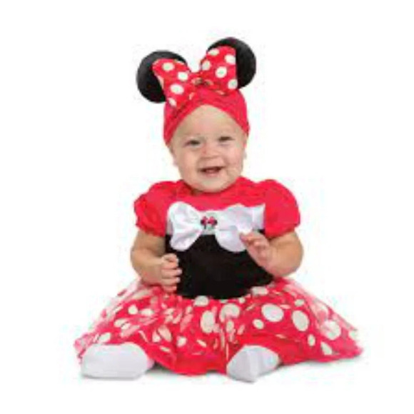 Disney Baby Minnie Mouse Outfit Halloween Costume in Size 12-18 Months COMPLETE - Picture 1 of 13